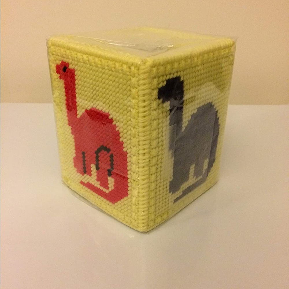 New Dinosaur Tissue Box Cover Yellow Blue Green Red Purple Animal Home Decor